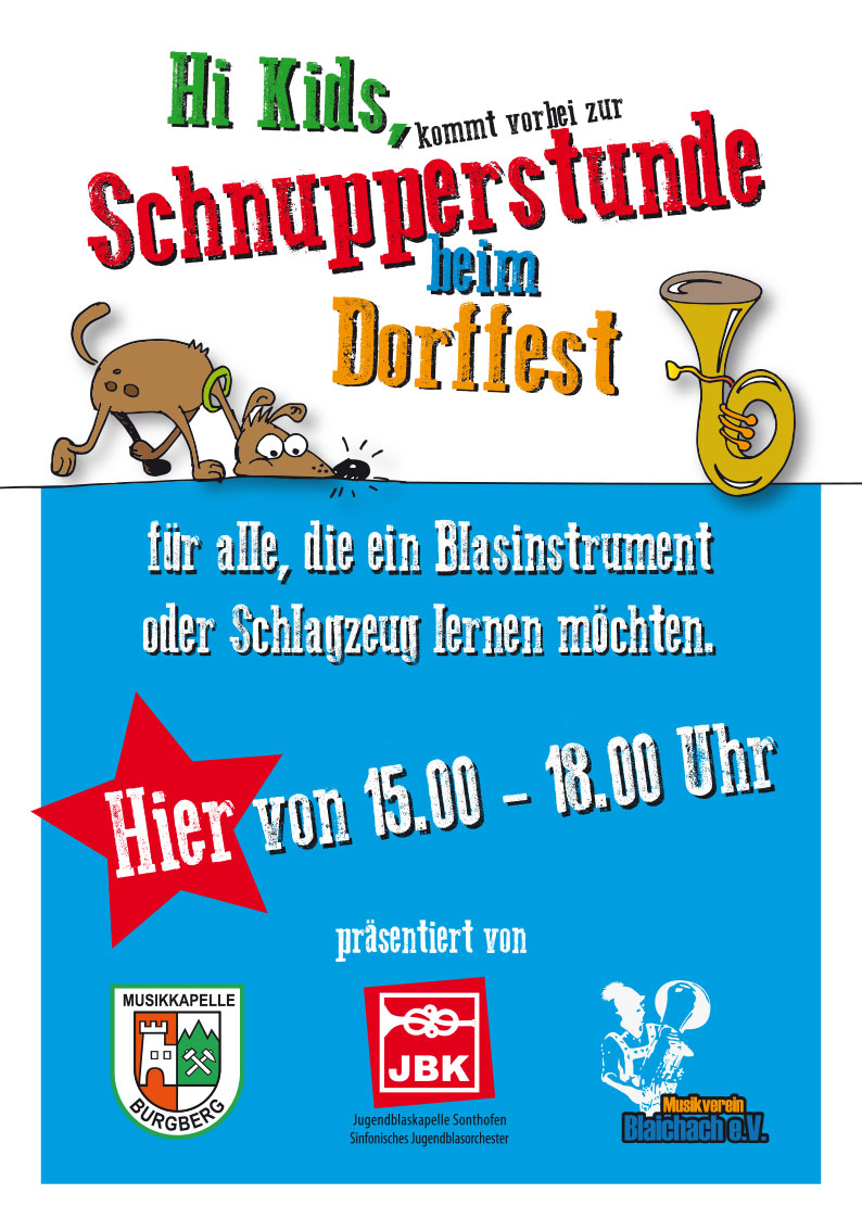 Schnupperstunde beim Dorffest in Burgberg